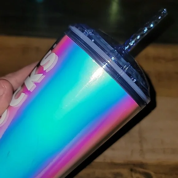 Starbucks 2023 Iridescent Dome Venti Tumbler Dichroic Holographic Tumbler Cup - Picture 5 of 6